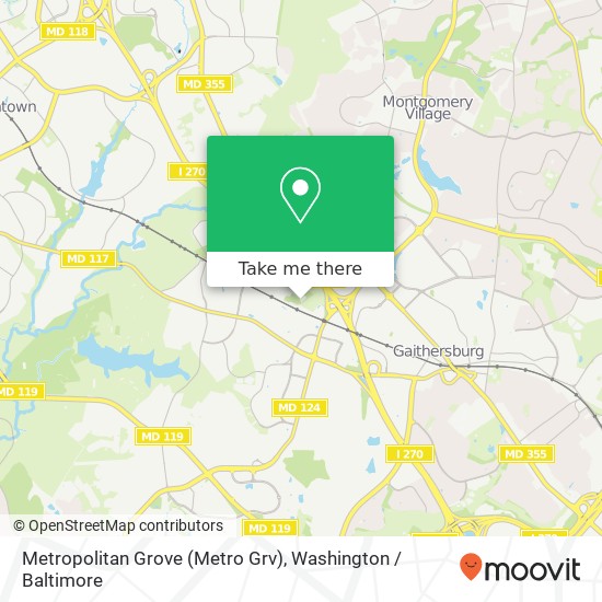 Mapa de Metropolitan Grove (Metro Grv)