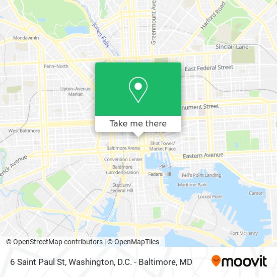 Mapa de 6 Saint Paul St