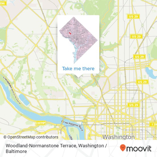 Mapa de Woodland-Normanstone Terrace