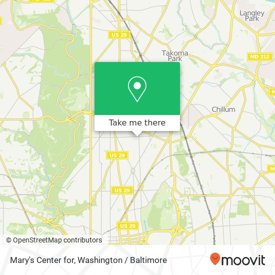 Mary's Center for, 508 Kennedy St NW map
