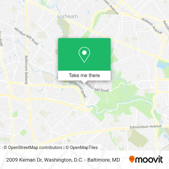 2009 Kernan Dr map