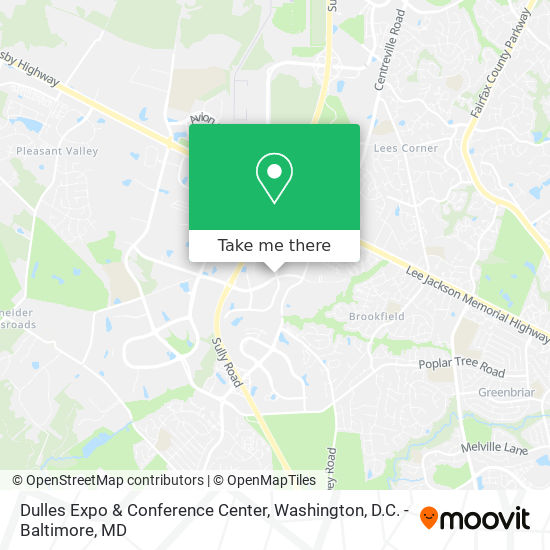 Dulles Expo & Conference Center map