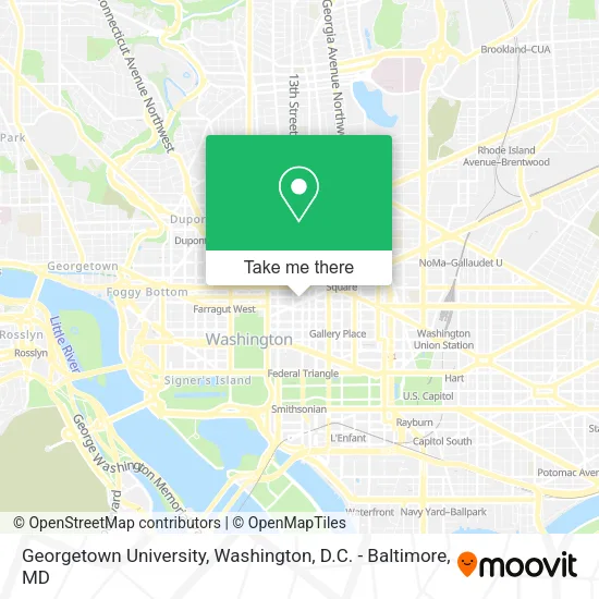 Georgetown University map