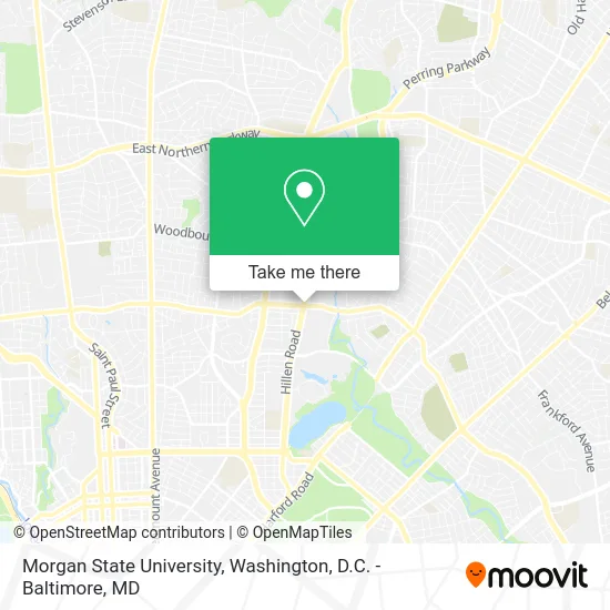 Morgan State University map