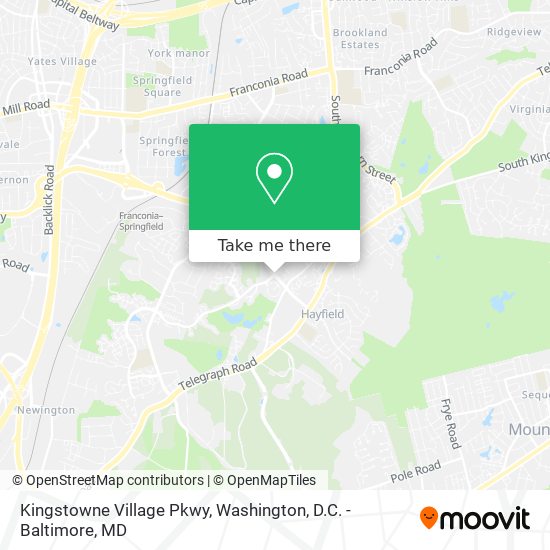 Kingstowne Village Pkwy map