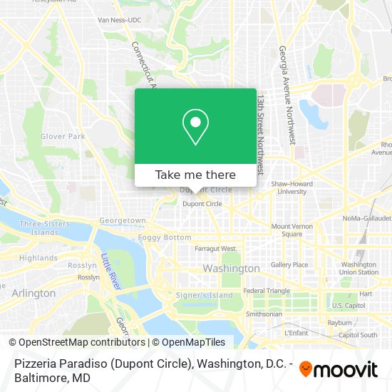 Pizzeria Paradiso (Dupont Circle) map