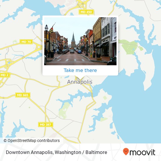 Downtown Annapolis map