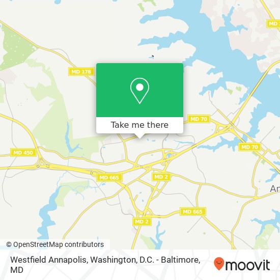 Westfield Annapolis map