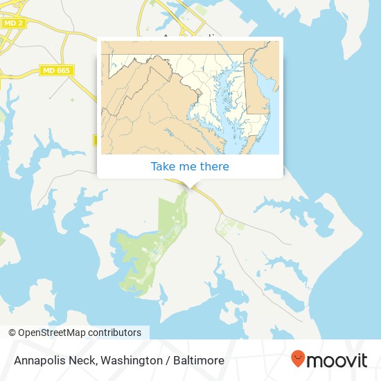 Mapa de Annapolis Neck