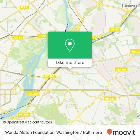 Mapa de Wanda Alston Foundation, 804 46th St NE