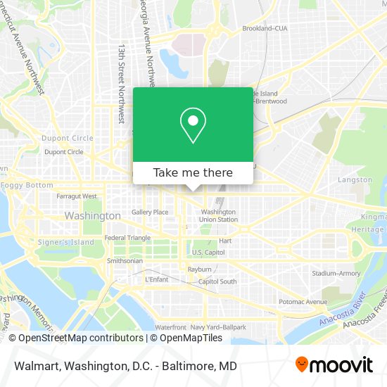 Mapa de Walmart