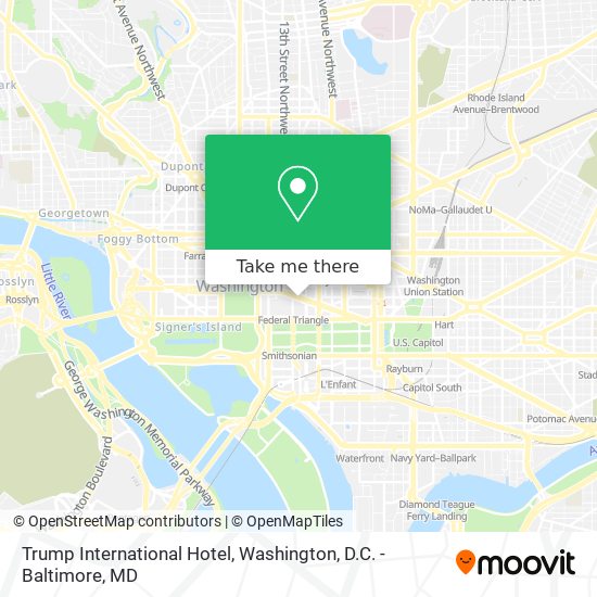 Trump International Hotel map