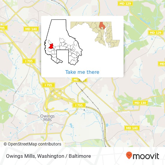 Owings Mills map