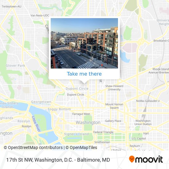 17th St NW map