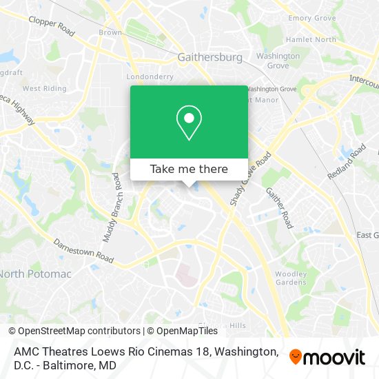 AMC Theatres Loews Rio Cinemas 18 map