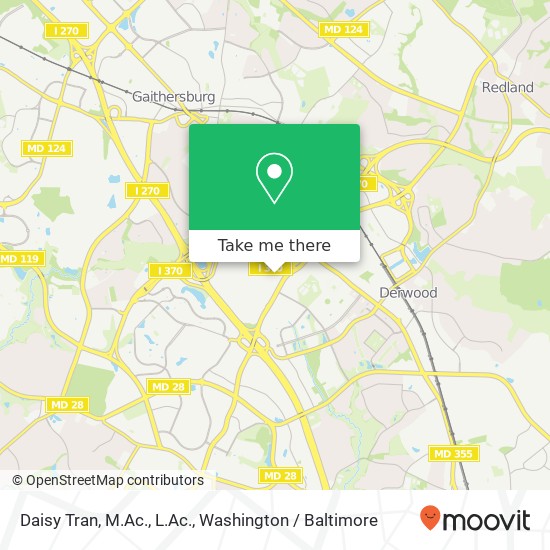 Mapa de Daisy Tran, M.Ac., L.Ac., 9033 Shady Grove Ct