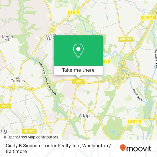 Cindy B Sinanan -Tristar Realty, Inc., 1600 Elton Rd map