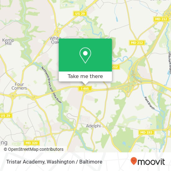Mapa de Tristar Academy, 1600 Elton Rd
