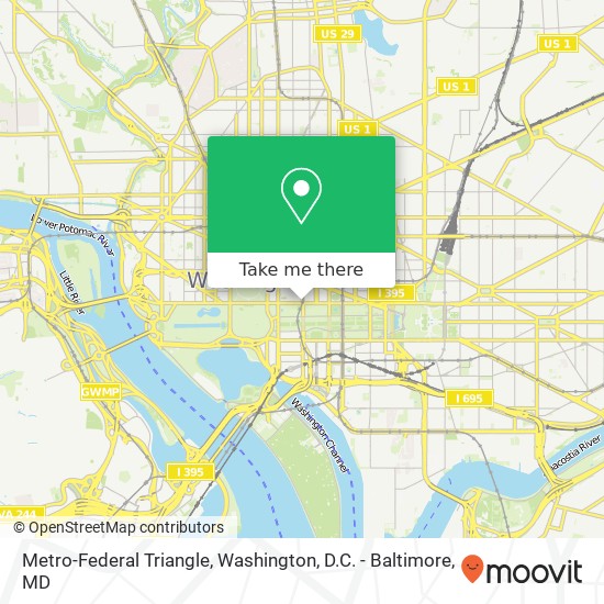 Metro-Federal Triangle map