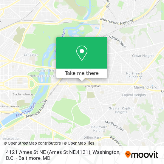 Mapa de 4121 Ames St NE (Ames St NE,4121)