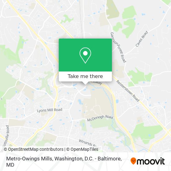 Metro-Owings Mills map