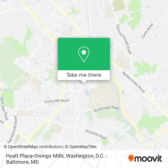 Mapa de Hyatt Place-Owings Mills