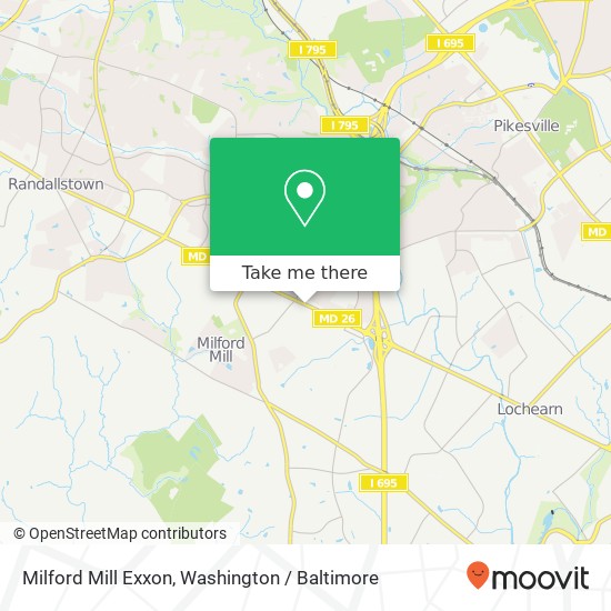 Milford Mill Exxon, 8029 Liberty Rd map