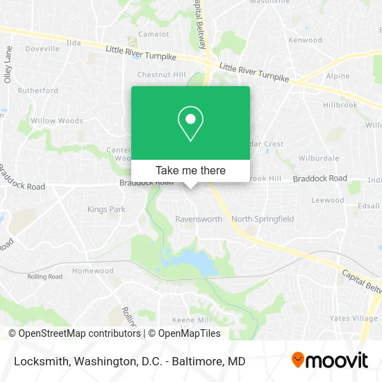 Locksmith map