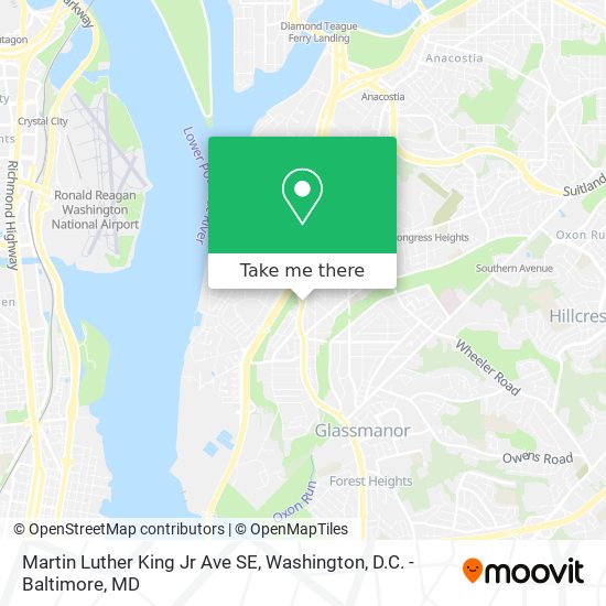 Mapa de Martin Luther King Jr Ave SE
