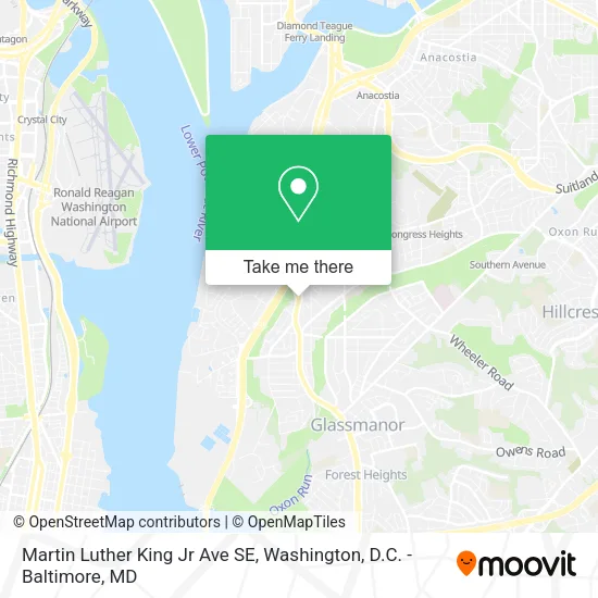 Mapa de Martin Luther King Jr Ave SE