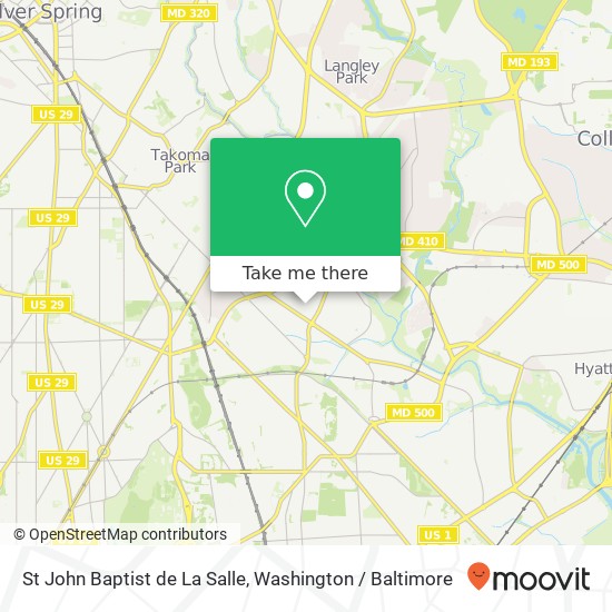 Mapa de St John Baptist de La Salle, 5706 Sargent Rd