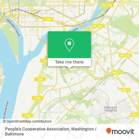 Mapa de People's Cooperative Association, 2436 Elvans Rd SE