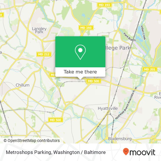 Metroshops Parking, Hyattsville, MD 20782 map