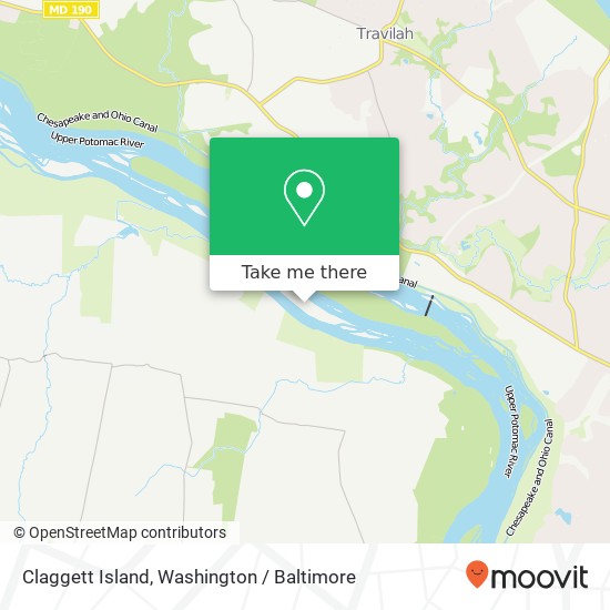 Claggett Island map