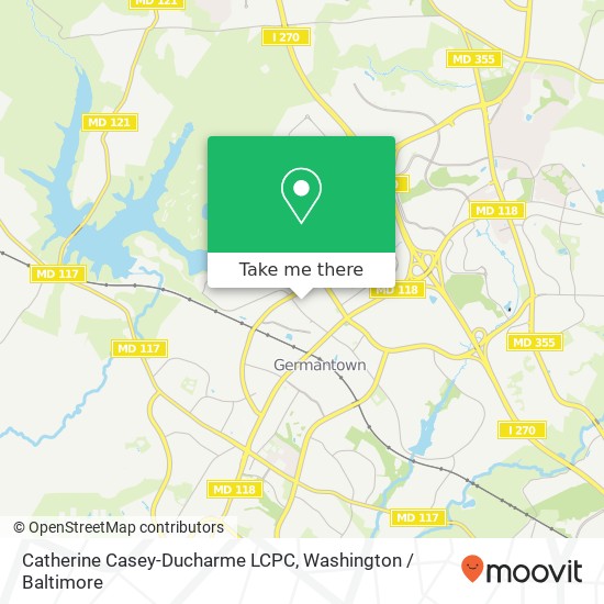 Mapa de Catherine Casey-Ducharme LCPC, 18 Executive Park Ct