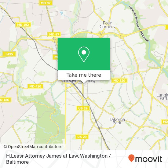 Mapa de H.Leasr Attorney James at Law, 962 Wayne Ave
