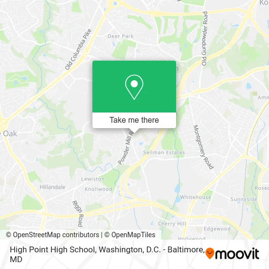 High Point High School map