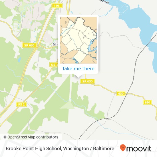 Brooke Point High School, 1700 Courthouse Rd map