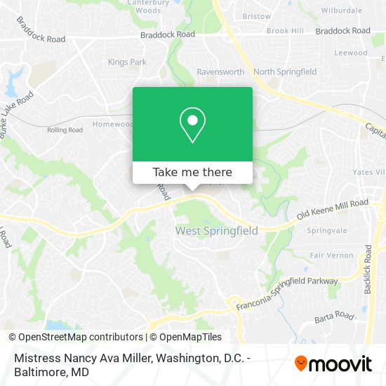 Mistress Nancy Ava Miller map