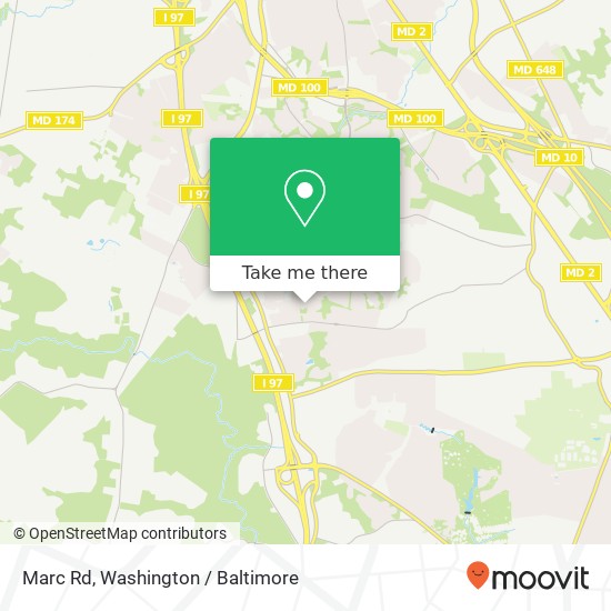 Marc Rd, Millersville (MILLERSVILLE), MD 21108 map