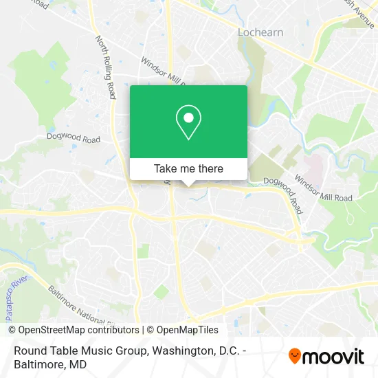 Mapa de Round Table Music Group
