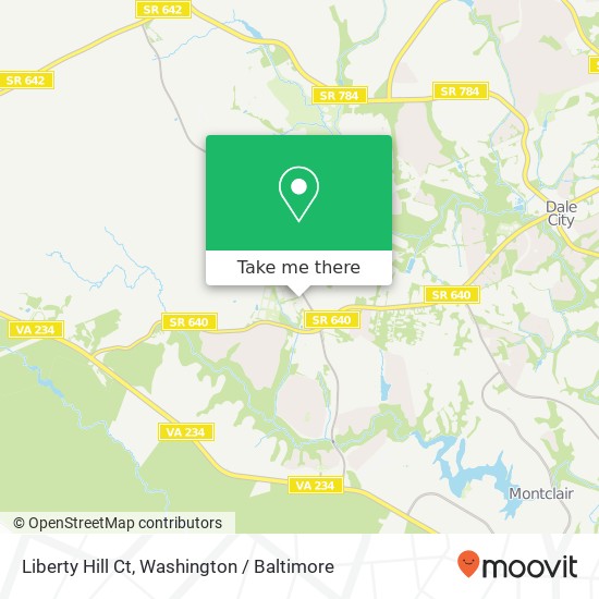Mapa de Liberty Hill Ct, Woodbridge (WOODBRIDGE), VA 22193