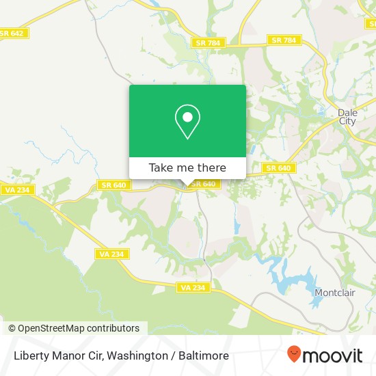 Mapa de Liberty Manor Cir, Woodbridge (WOODBRIDGE), VA 22193