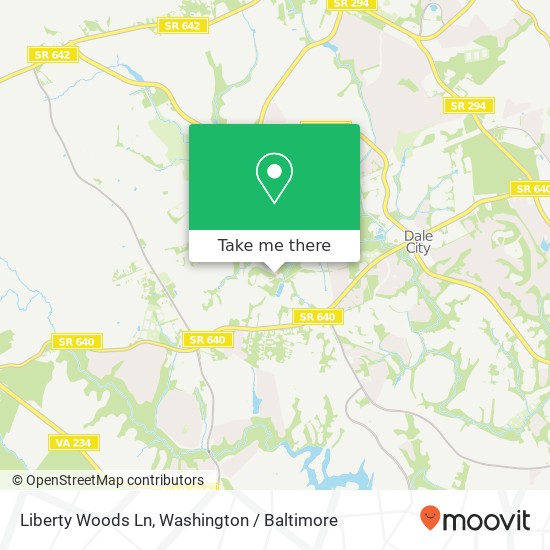 Mapa de Liberty Woods Ln, Woodbridge (WOODBRIDGE), VA 22193