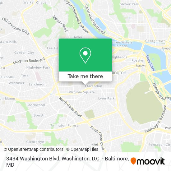 Mapa de 3434 Washington Blvd