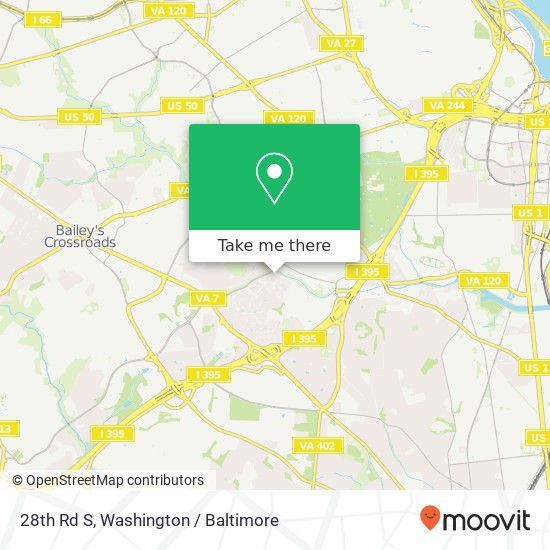 Mapa de 28th Rd S, Arlington, VA 22206