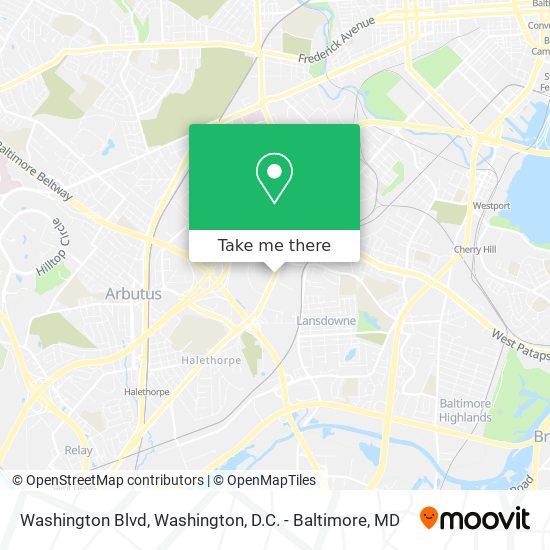 Washington Blvd map