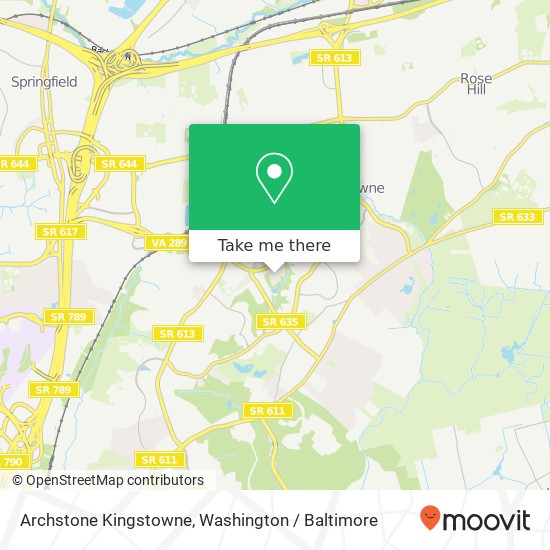 Archstone Kingstowne, 7150 Rock Ridge Ln map