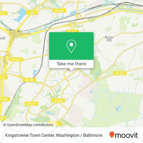 Kingstowne Town Center map