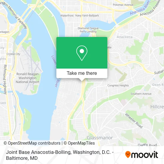 Mapa de Joint Base Anacostia-Bolling